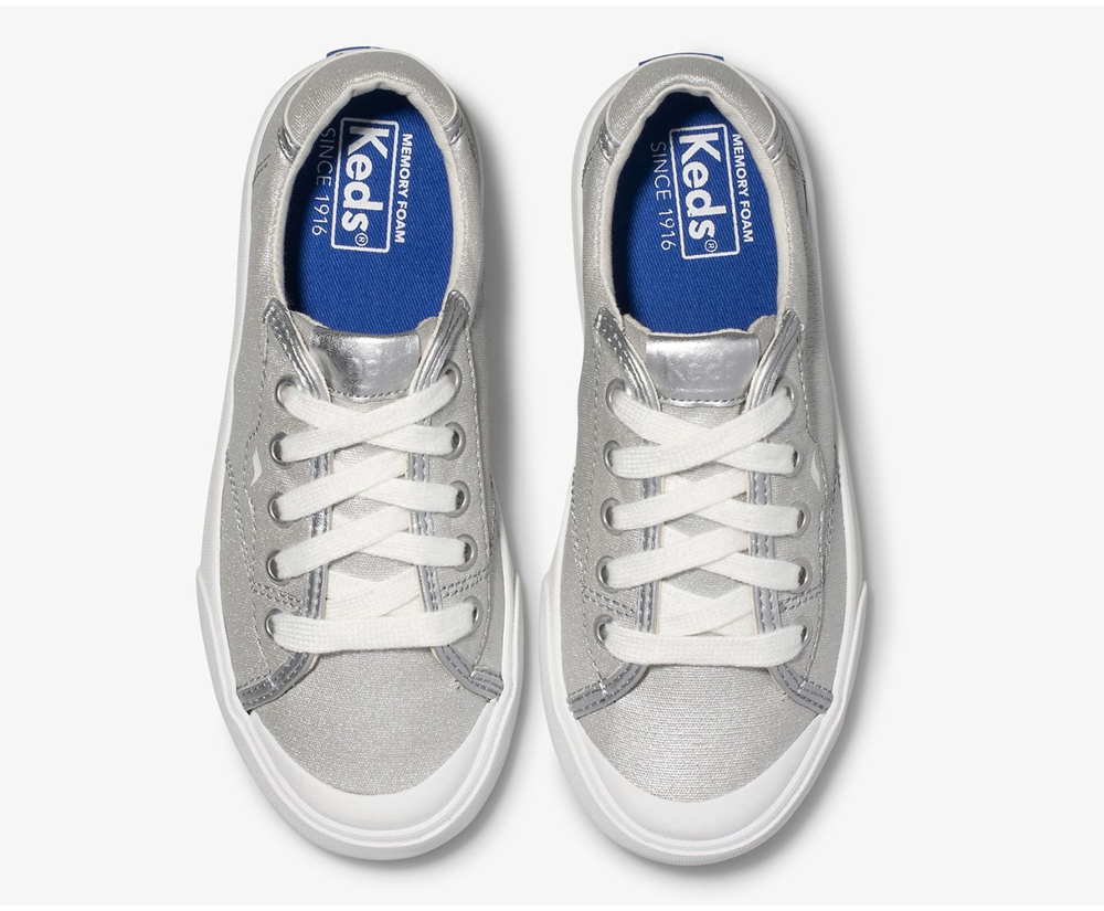 Keds Sneakers Silver - Crew Kick 75 - Kids WJHSFK-512